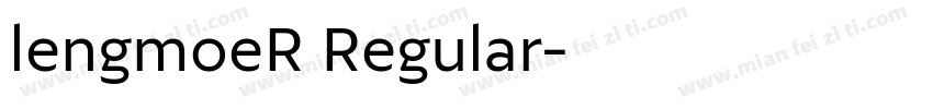 lengmoeR Regular字体转换